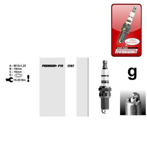 1x Brisk Iridium Premium + Candele P10 (1707) BP10+