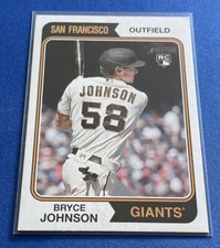 2023 Topps Heritage #353 Bryce Johnson RC San Francisco Giants