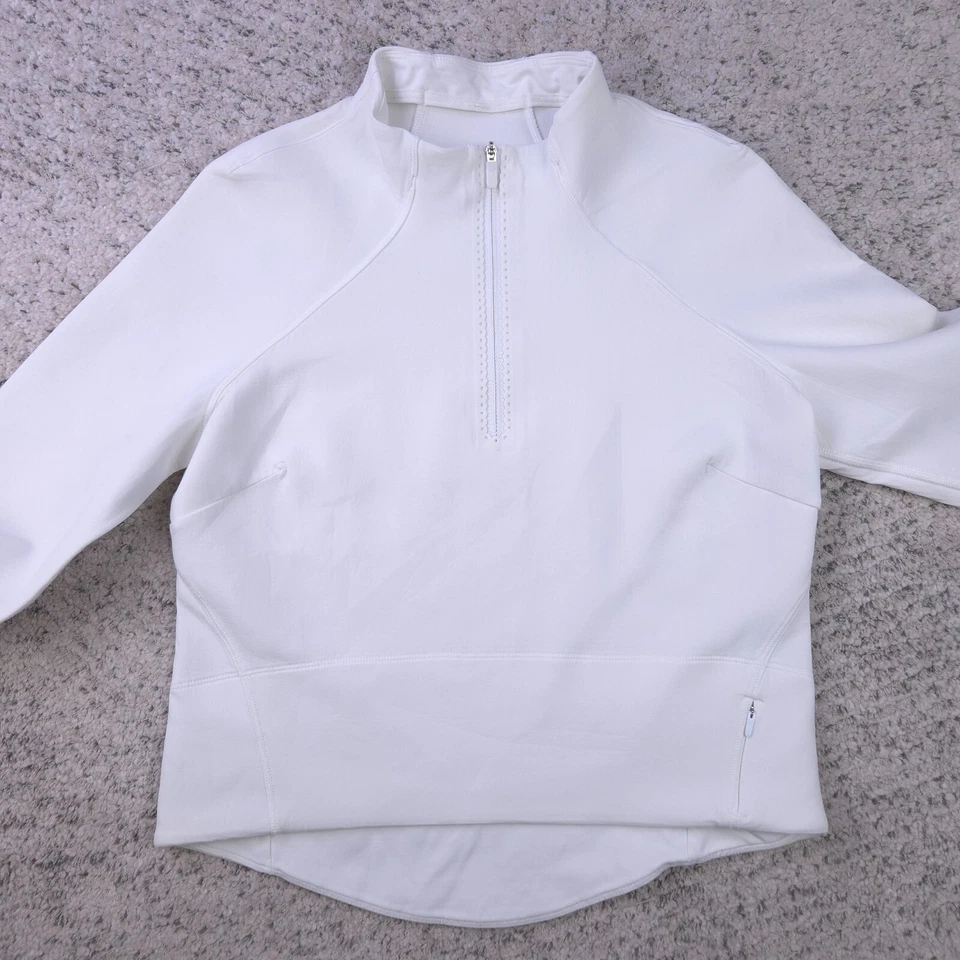 Suéter Pullover Lululemon Running Top Para Mujer Talla 4 Patear Asfalto 1/2 Cremallera Usado en Excelente Condición Foto 3 de 4