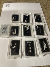 Black Box WP465 3 DATA PORT WALL PLATE Black LOT OF 10