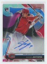 2020 Bowman's Best of 2020 Rookie Autographs Blue Refractor Shogo Akiyama RC