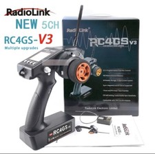RadioLink RC4GS V3 2.4G 5CH 400M Range Remote Controller R6FG W/Gyro Rc Boat Car