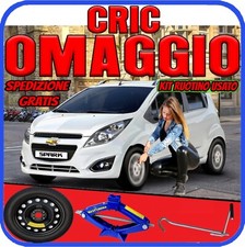 Ruotino Di Scorta 4Fori Misura Ruota Da 14 Per La Chevrolet Spark Con Kit Cric p