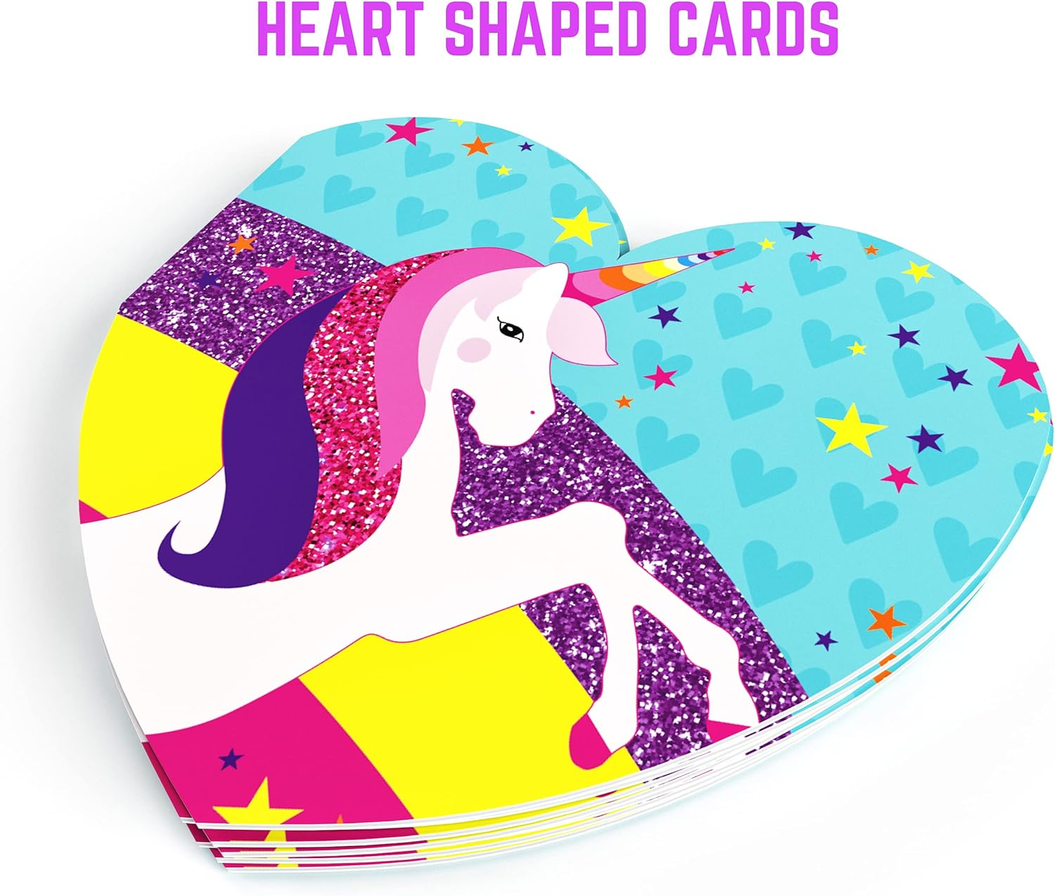 GirlZone Unicorn Letter Writing Set For Girls, 45 Piece Stationery Set