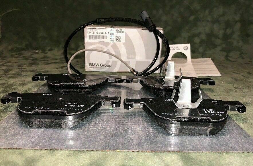 BMW Front & Rear Brake Pad Set W/ Brake Sensors M5 M6 Phantom E60 E63 Genuine 