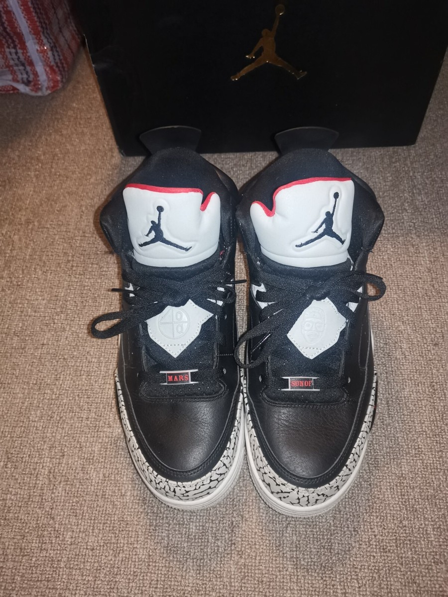 Nike Air Jordan Son of Mars Low 'Black Cement'✅University Red\Grey Mist\UK  Size8