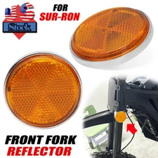 For Sur Ron Segway Front Fork Reflector Amber 2PC, Surron Light Bee X, X260 X160