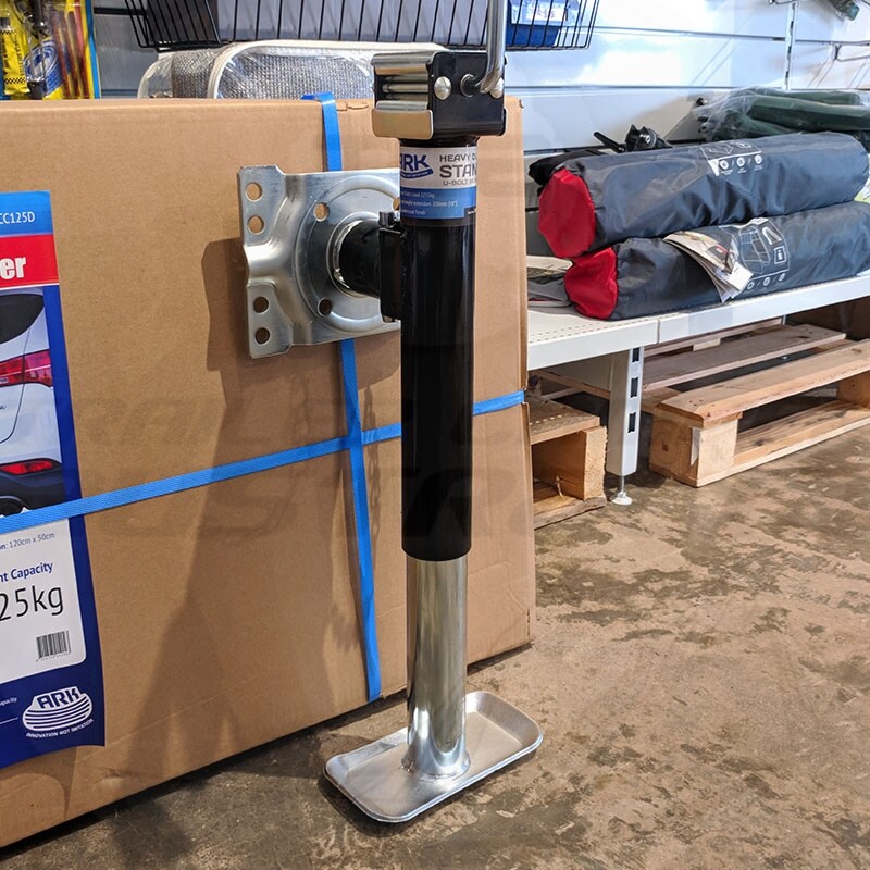 Ark Sidewind Trailer Caravan Jack Stand 2275kg UBolt Swing Away Drawbar Fitment eBay