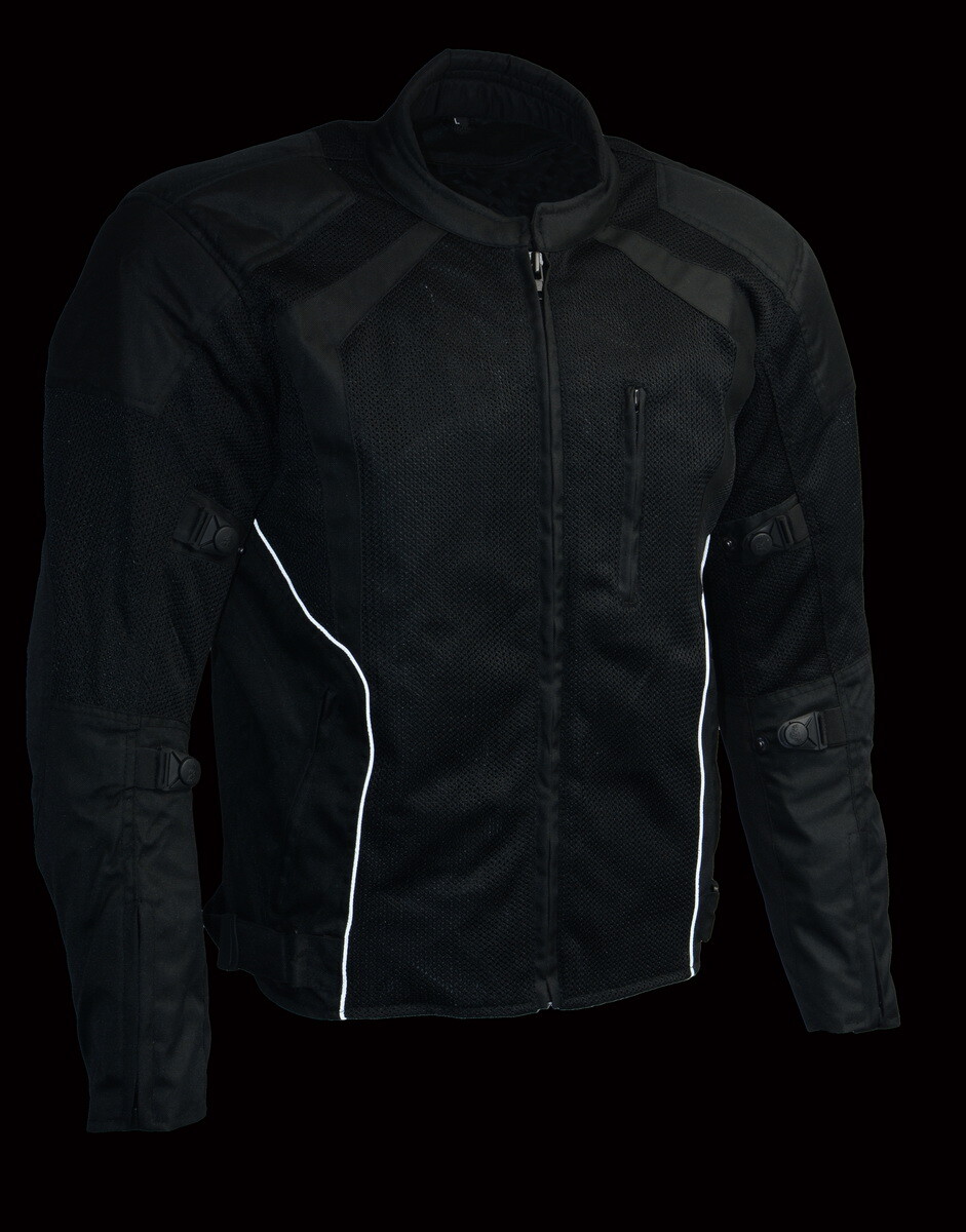 Milwaukee Leather MPM1793 Black Armored Mesh Motorcycle Jacket for Men All eBay