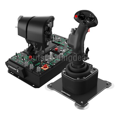 WINWING Orion2 StrikeAce EX Metal Throttle with Grip + NavyAce Metal Joystick