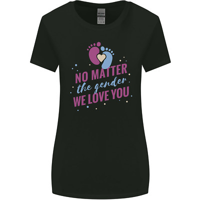 Egal welches Geschlecht Neu Baby Schwangerschaft Schwanger Damen T-Shirt breiter geschnitten