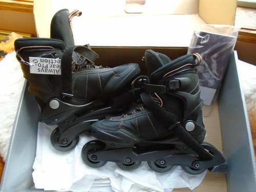 NEW K2 EXO Mens 9.5 Black/Brown Inline Skates The Original Softboot NEW - Picture 2 of 12