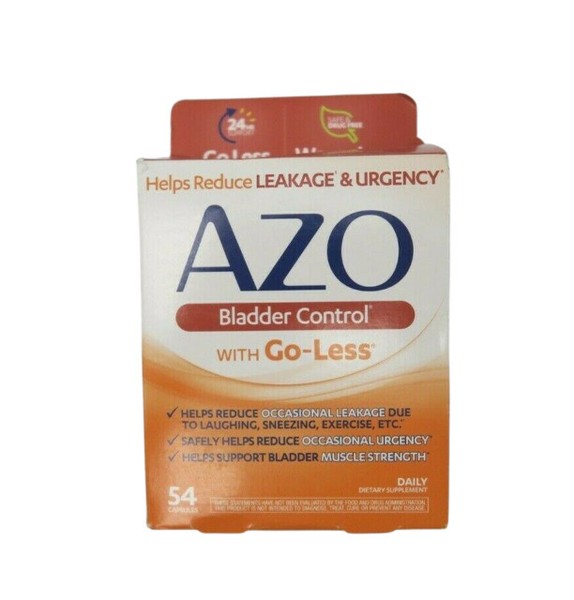 AZO AMR021 Bladder Control with GoLess Daily Supplement Capsules 54