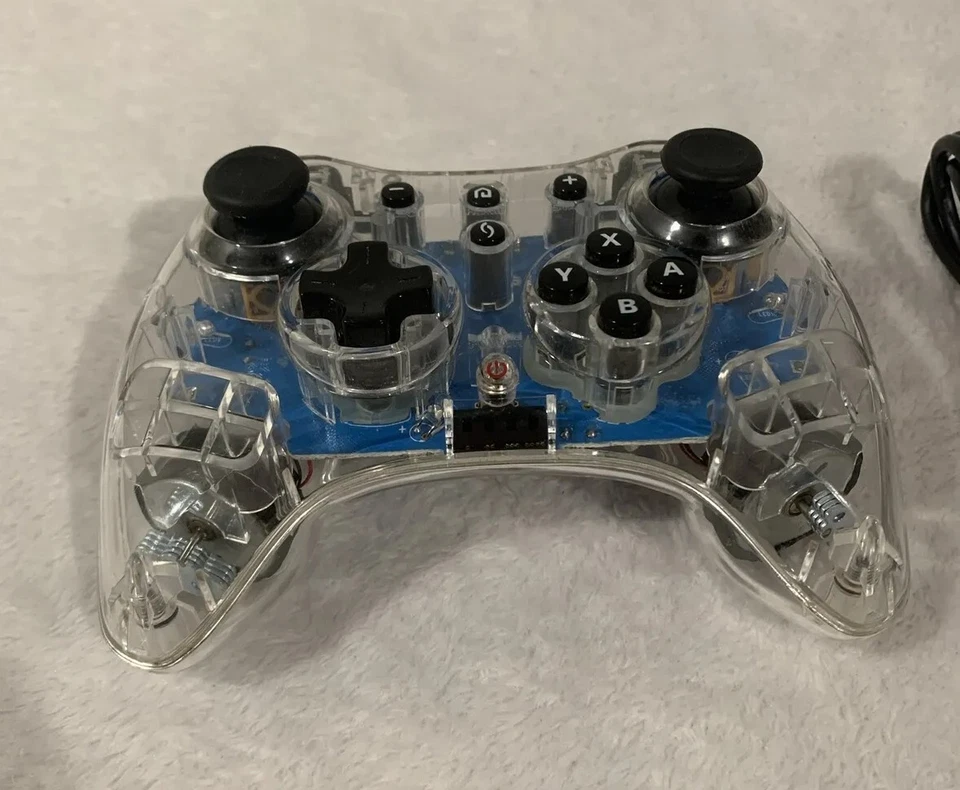 PDP Afterglow Pro Controller for Nintendo Wii U Wireless w/ USB Cable Tested - Image 3 of 4