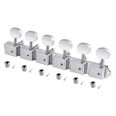 Wilkinson Deluxe Vintage Guitar Machine heads Tuners 6 on a strip Chrome WJ-55S