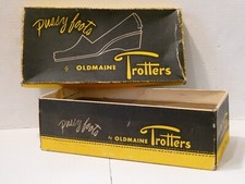BOX ONLY vintage 1950's PUSSY FOOTS by Oldmaine Trotters size 6 1/2 A pump VGC