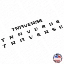 3x Chevy Traverse Front Door & Liftgate Badge Nameplate Logo Emblem Gloss Black