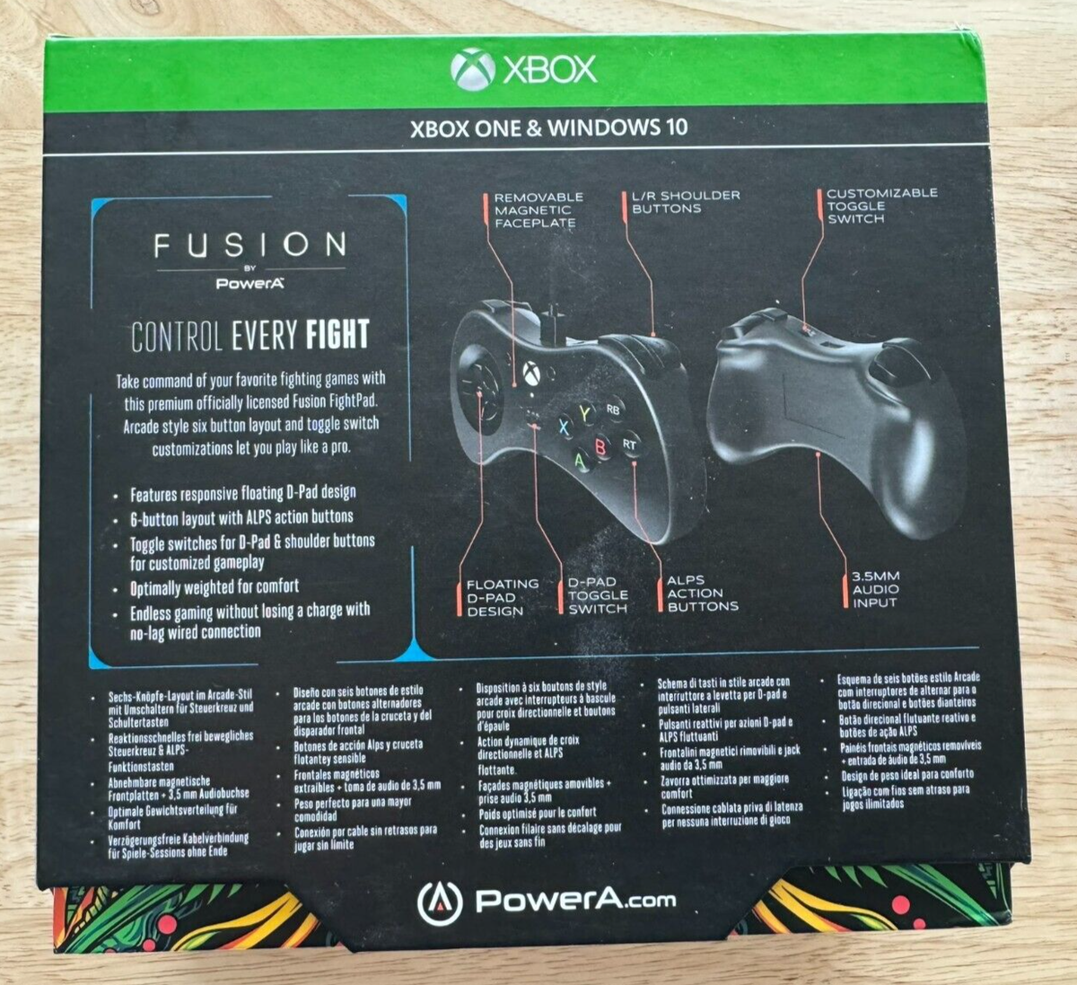 Fusion Wired Fightpad PowerA for Xbox One & Windows 10 ~ NEW