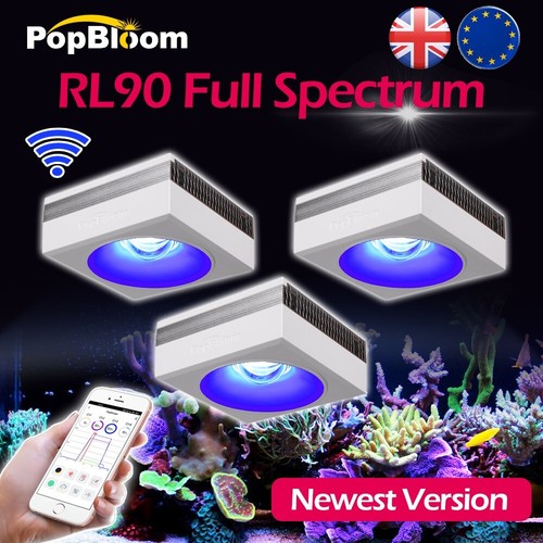 PopBloom RL90 Reef Acquario Illuminazione Led Spettro Completo 150cm 60" 5ft Serbatoio Marino