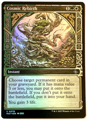 MTG Cosmic Rebirth *SHOWCASE FOIL* March of the Machine: The
