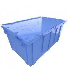 Heavy-Duty Attached Lid Tote XL 19 Gallon Made USA 2.5 CU. FT 500lb Stackable