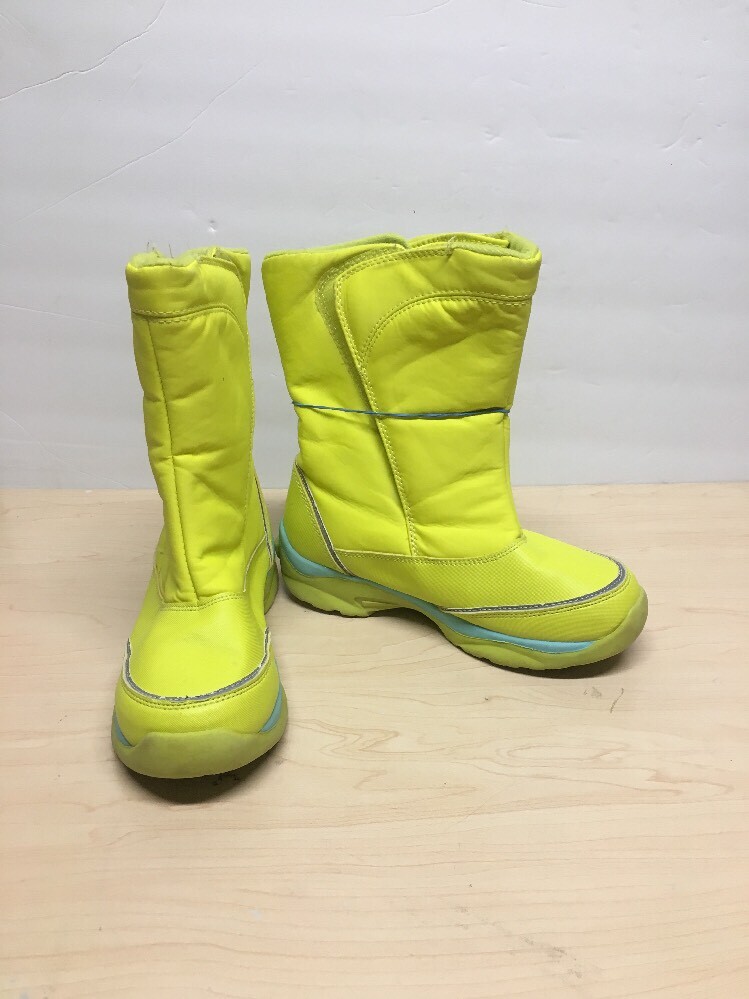Lands' End Youth Girls Yellow Squall Snow Boots Size 2M eBay