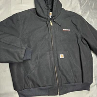 Vintage Carhartt Firm Duck Canvas Jacket Men XXL Loose Fit Y2K Quilt Lined Black