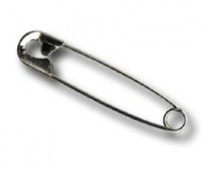 Bulk of 1440 #2 Defender Safety Pins Closed Rust Resistant Large Size 1-1/2" USA