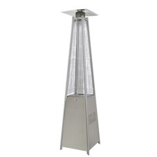 Dellonda Pyramid Gas Patio Heater 13kW Commercial/Garden Use, Stainless Steel