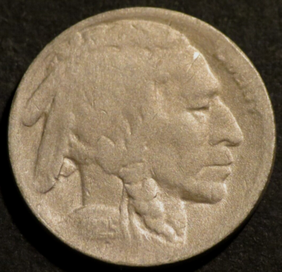 #ad 1925 S Buffalo Nickel Semi Key Date Horn Details Holo Restored Five 5c Coin C815 $3.45