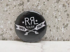 Double RL Ralph Lauren Black And White Lapel Pin Brooch! 