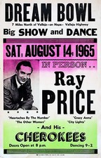 Ray Price 16" x 12" Photo Repro Concert Poster