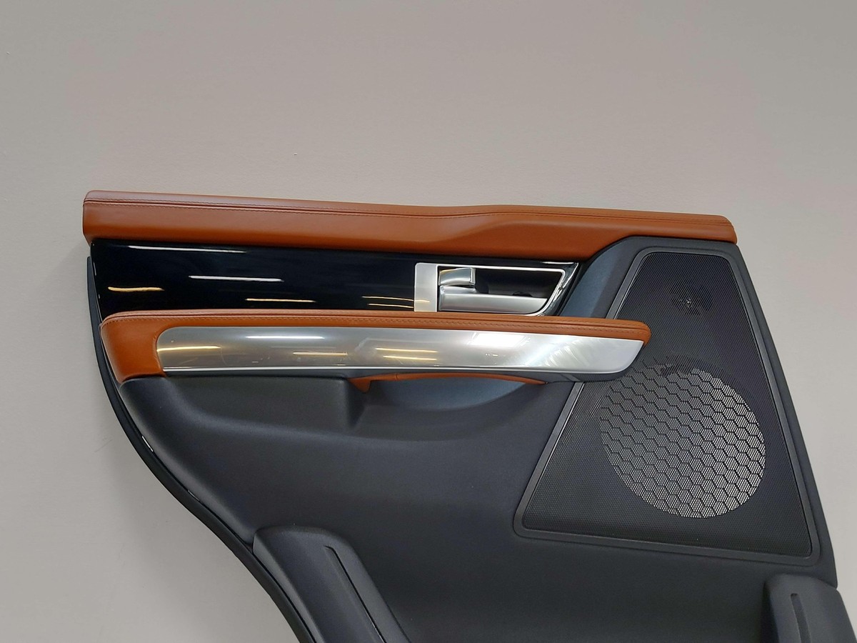 10-13 Range Rover Sport Rear Left Door Card Inner Trim Panel Black