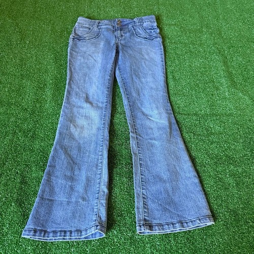 LEI Chelsea Extensible waist Bootcut Glitter Stretch Retro Jeans Pants Size 12 - Picture 2 of 15