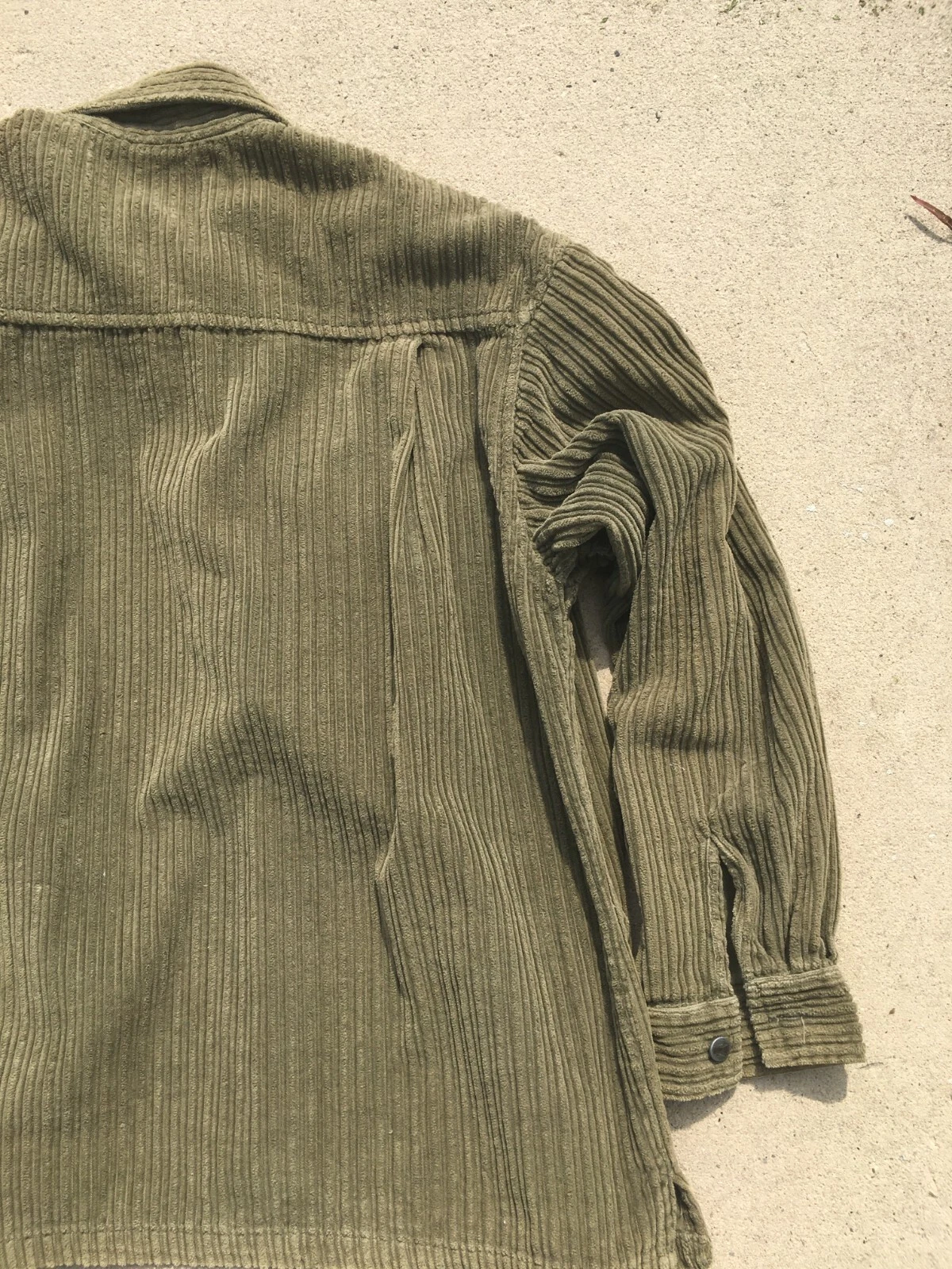 VTG Quicksilver Jacket Men's Medium Salt Water Denim Corduroy 90s Grunge Skate - product detail image 9