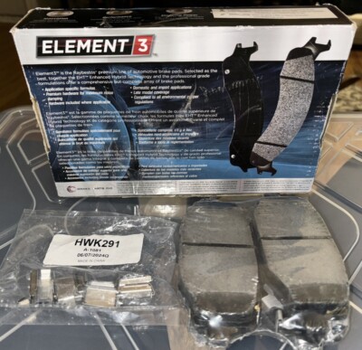 Disc Brake Pad Set-Element3 Organic Front Raybestos PGD1