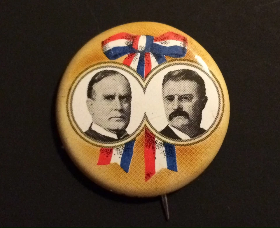 Six 1972 Amoco Campaign Political President Election Pins Buttons - Image 4 of 4