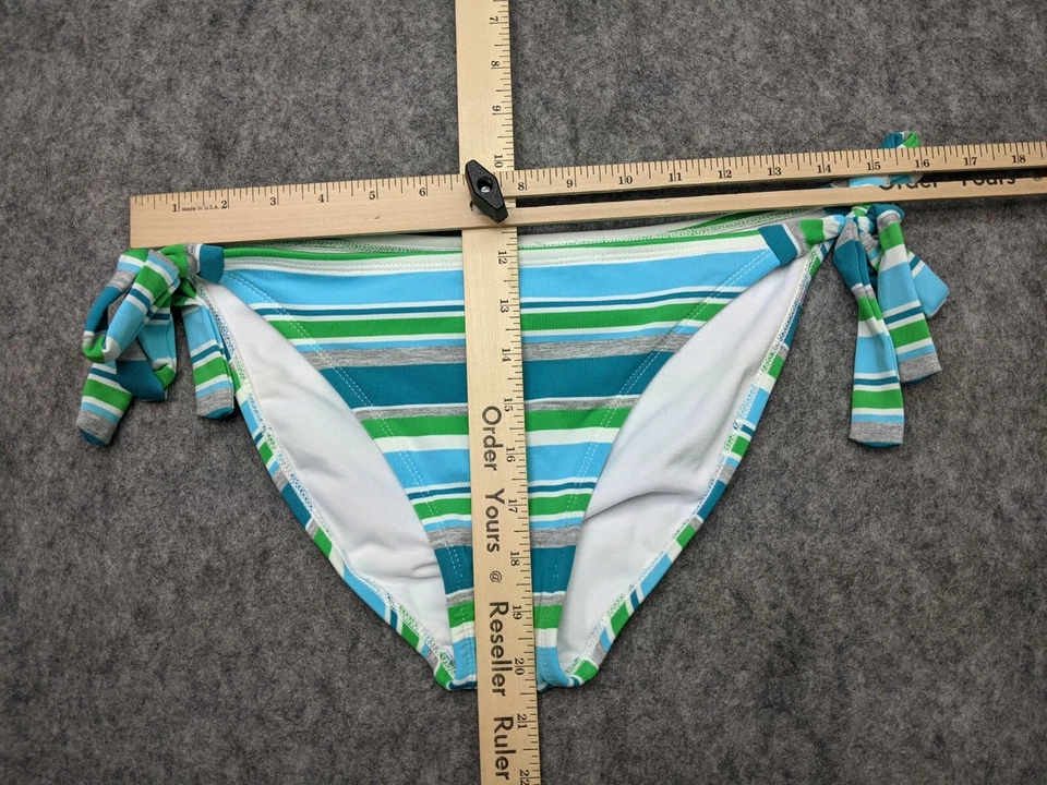 Hobie Bikini Bottom Womens Large Blue and Green Swimsuit Bikini Bottom - Image 2 of 4