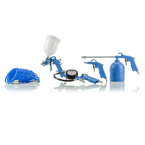 SGS 6L Mini Air Compressor 1.5HP, Oil Free, Direct Drive & 5 Piece Air Tool Kit - Picture 3 of 3