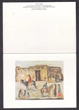 DE GRAZIA "THE TRADING POST" 6 BY 4-1/2 INCH NOTE CARD