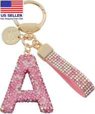 1 Pack Sparkly Initial Letter Keychain Gift for Women Girls - Bling Rhinestone C