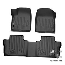 Custom Fit Floor Mats 2 Row Liner Set Black Compatible with 2020-2023