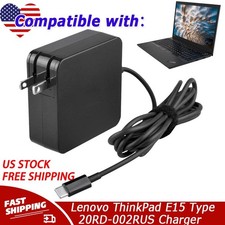 AC Power Adapter Charger For Lenovo ThinkPad E15 Type 20RD-007LUS 20RD-002RUS
