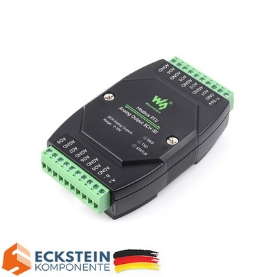 Waveshare  Industrial Modbus RTU 8-Kanal Analogausgangsmodul, RS485, 12-bit DA