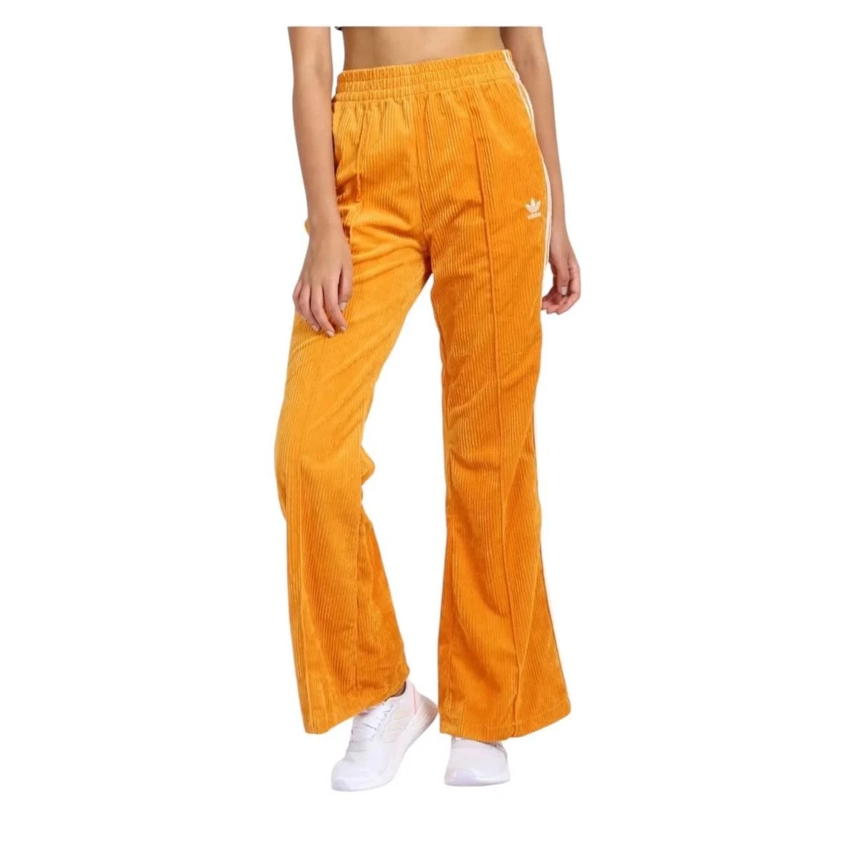 Adidas Adicolor Classics slim fit gamba svasata donna taglia small arancione