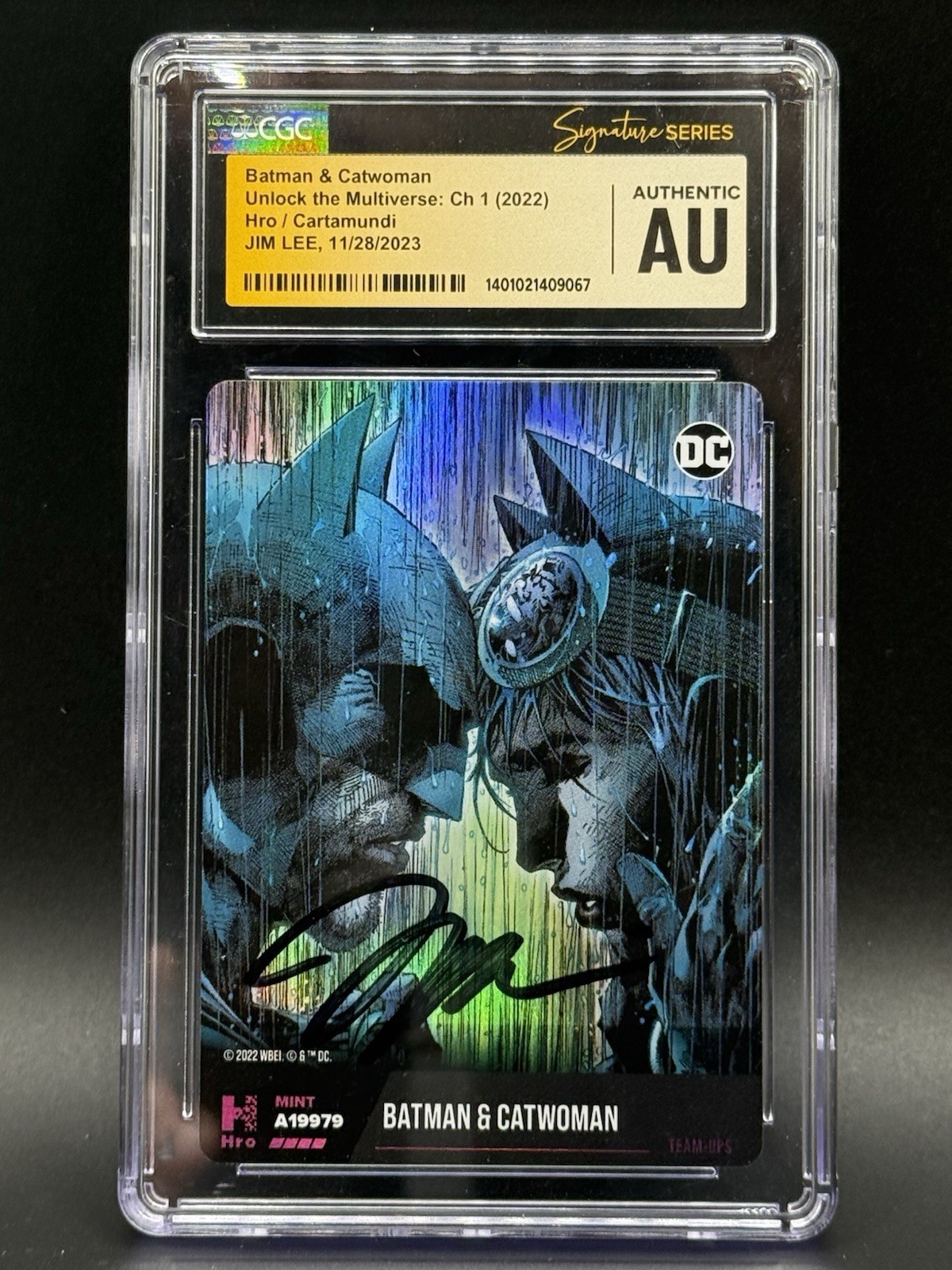 2022 Batman & Catwoman A19979 Jim Lee Signed CGC Signature Series Auto DC