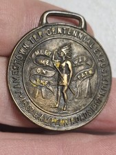Old Vintage 1907 Jamestown Exposition Norfolk Virginia VA Watch Fob Fob Medal