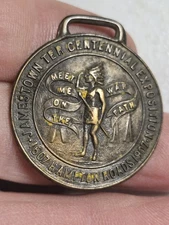 Old Vintage 1907 Jamestown Exposition Norfolk Virginia VA Watch Fob Fob Medal