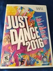 Ubisoft Just Dance 2016 Nintendo Wii Music & Dance E10+ 2016 Manual & Case
