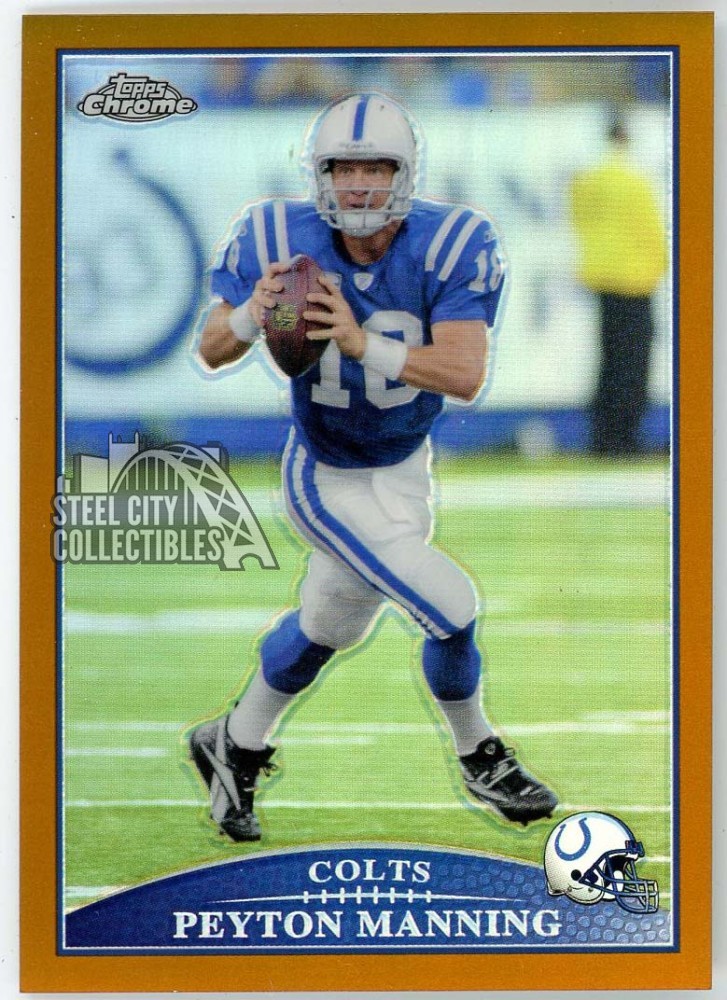 Peyton Manning 2009 Topps Chrome Copper Refractor Card #TC96 583/649